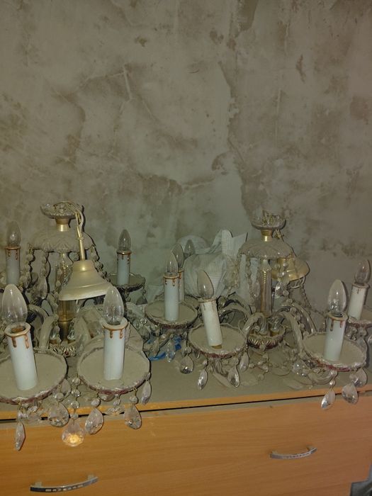 Люстры хрусталь б/у