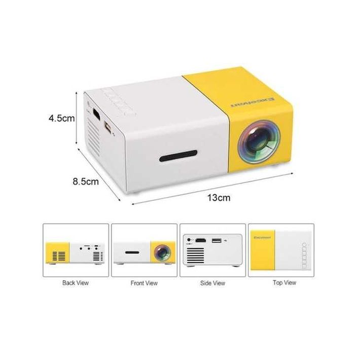 LED видеопроектор, Мини преносим, 1080P Full HD