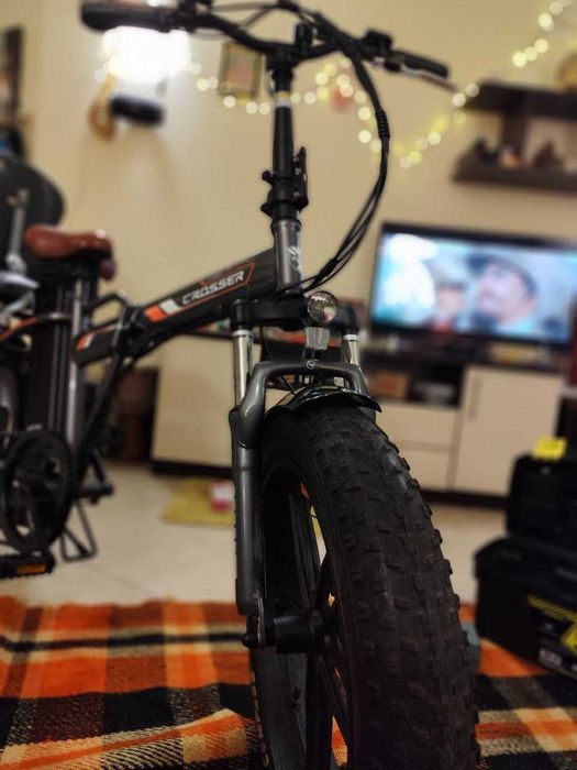 Електро фетбайк Crosser • Сгъваем • Напълно нов • Пробег 60 км