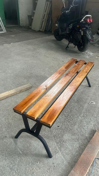 Скамейка  без спинки, со  спинки