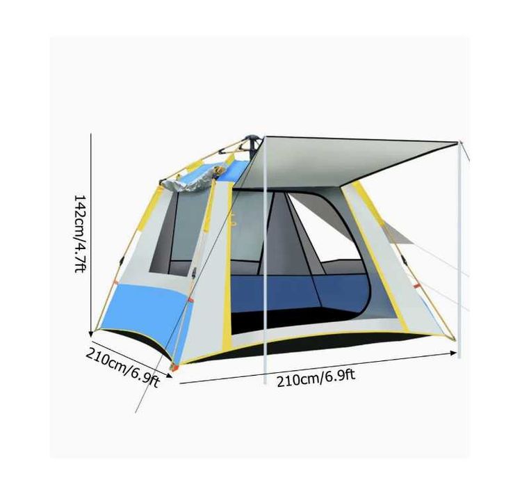 Палатка-2х2 м. 4х местный Автоматический Доставка бесплатно