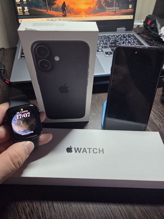 Продам iPhone 16 + apple watch se gen 2