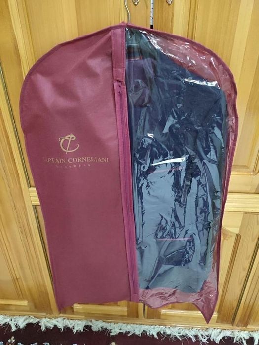 Костюм тройка: синий материал