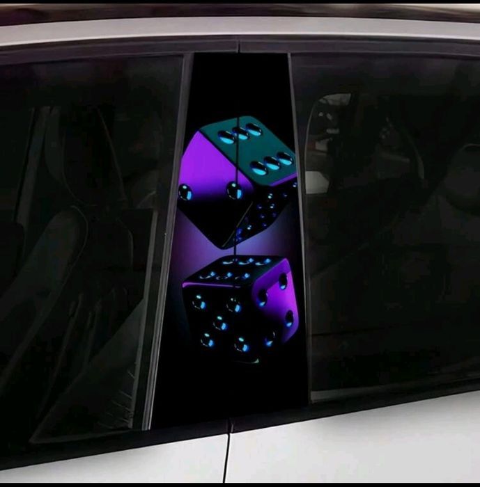 Водоустойчиви винилови стикери за кола комплект от 2 бр.