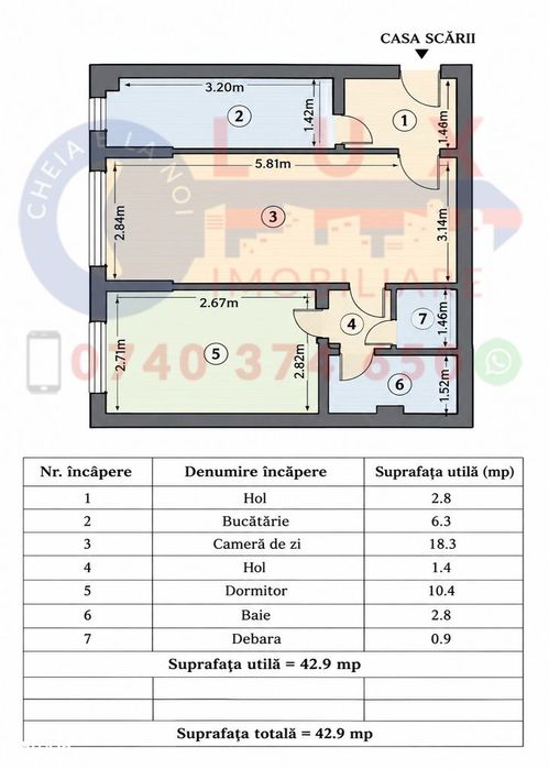 Id 20042 De Vânzare: Apartament 2 Camere Renovat Integral