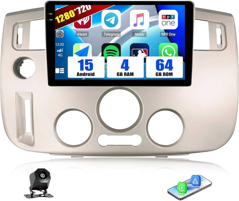Мултимедия за Renault Scenic, 2003-2009, Android, Навигация, Waze, Carplay, Андроид, двоен дин, Renault Scenic