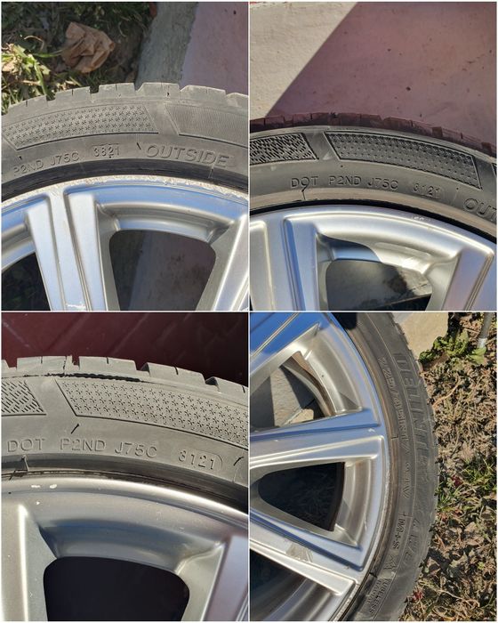 Vând roți complete 4 bucăți, 225/45 R17