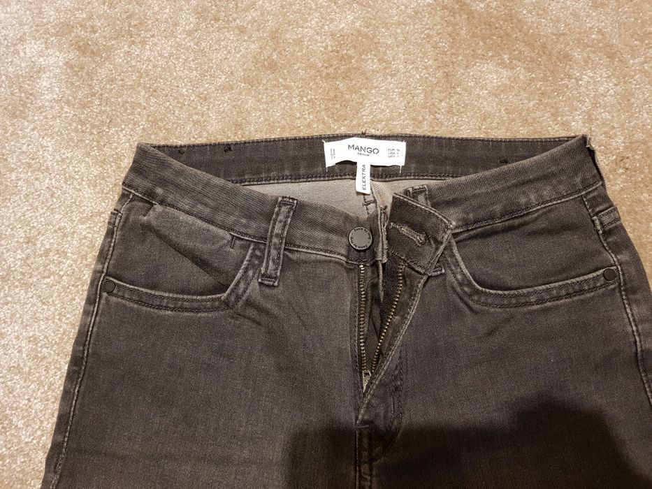 Blugi Mango, 36, gri inchis