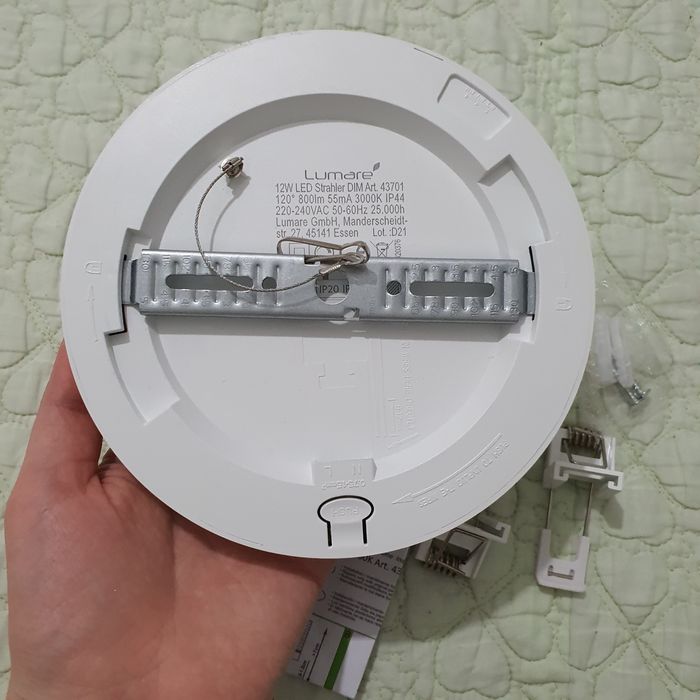 Lumare lampa LED 12  w, plată rotunda