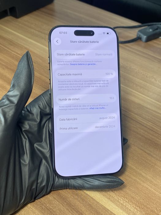 iPhone 16 Pro• 1 TB • Black Titanium /  Cod produs: 9445