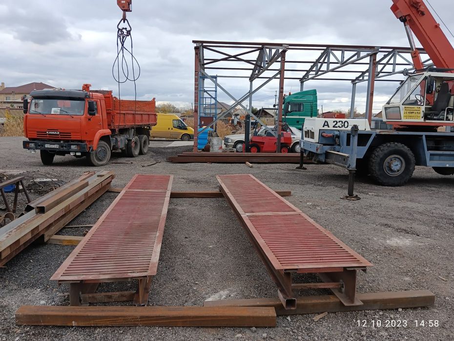 Эстакада для мойки грузовых машин и спецтехники