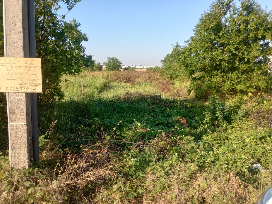 Teren intravilan de vânzare 1000m²
