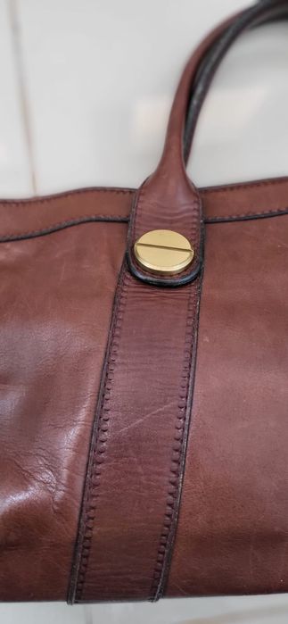 Geanta Barantani, piele vițel, vintage