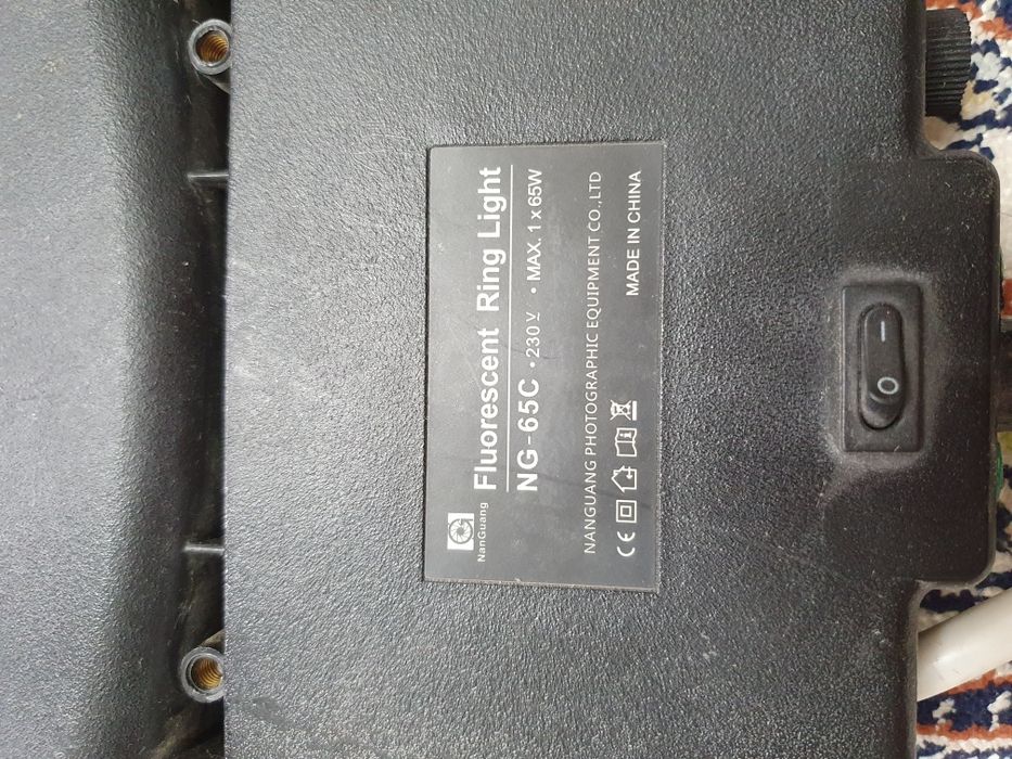 Селфи лампа, в рабочем состоянии