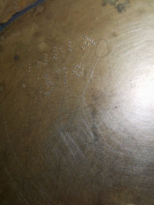 Стар месингов пепелник