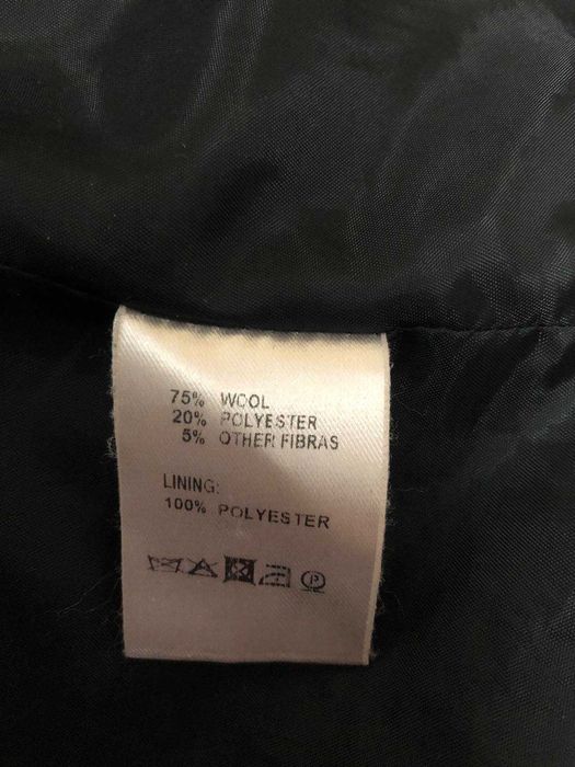 Дамско зимно черно вълнено палто Scarabey, 75% вълна, размер М