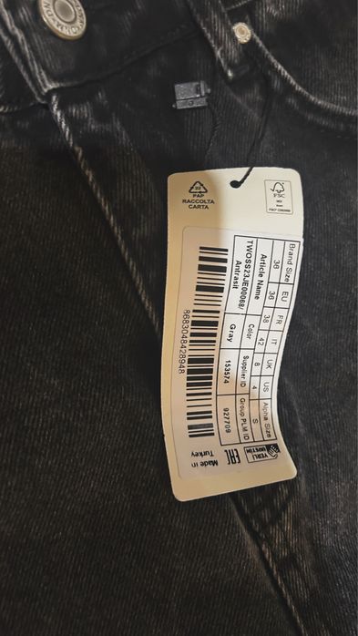Blugi damă Collection gri antracit wide leg