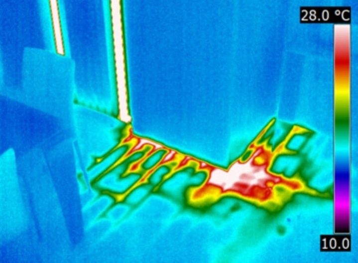 Услуги тепловизора, поиск утечки