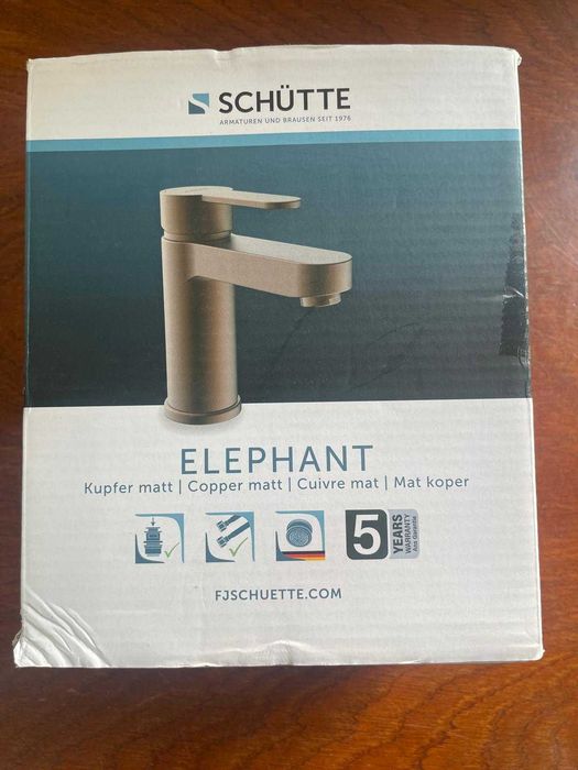 Baterie lavoar monocomandă SCHÜTTE Elephant cupru