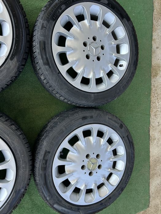 5х112 17 оргинални mercedes ET 38 със зимни гуми