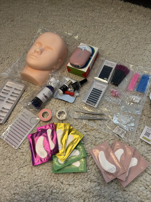 Kit extensii gene false cu uscator gene si accesorii