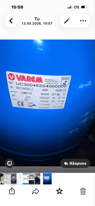 Vas expansie 300 l