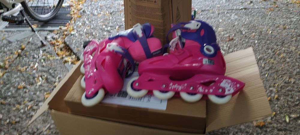 ДЕТСКИ РОЛЕРИ PLAY 3, розово и лилаво