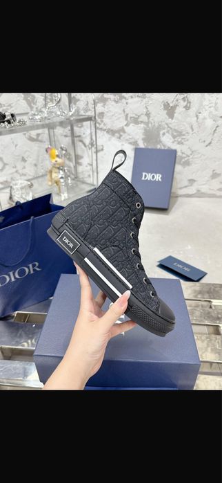 Dior – черни високи кецове