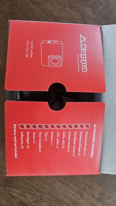 Camera actiune Kappa, nefolosita, gen GoPro