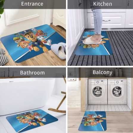 Пес Патрул килимче, 40х60см, Чейс, Скай, Paw Patrol Carpet, стелки