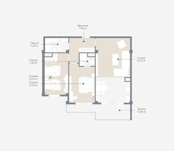 3-комн. квартира, 80 м², Юнусабадский район