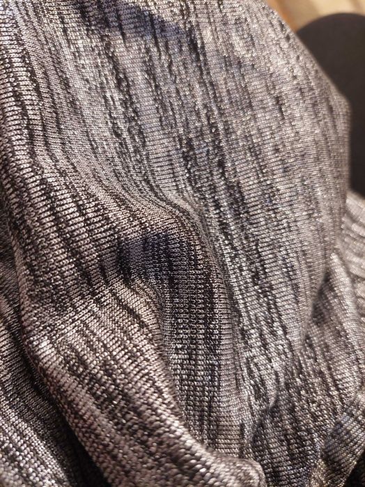 Дамска сребриста рокля по тялото с гръцко деколте FIGA размер S