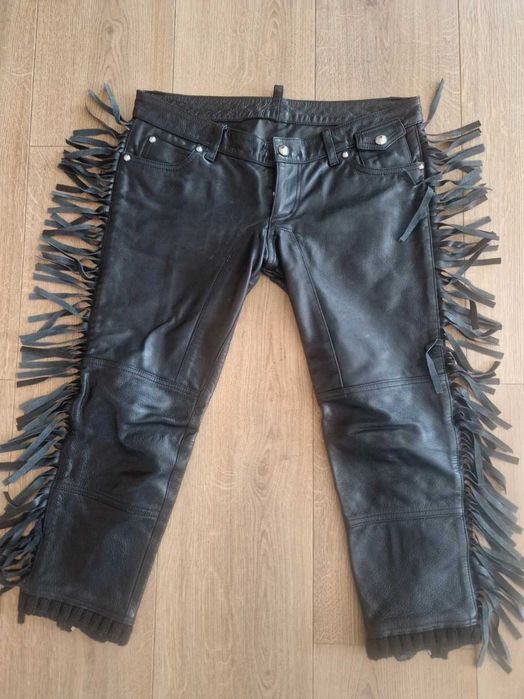 Pantaloni de piele Dsquared2 originali marimea 43