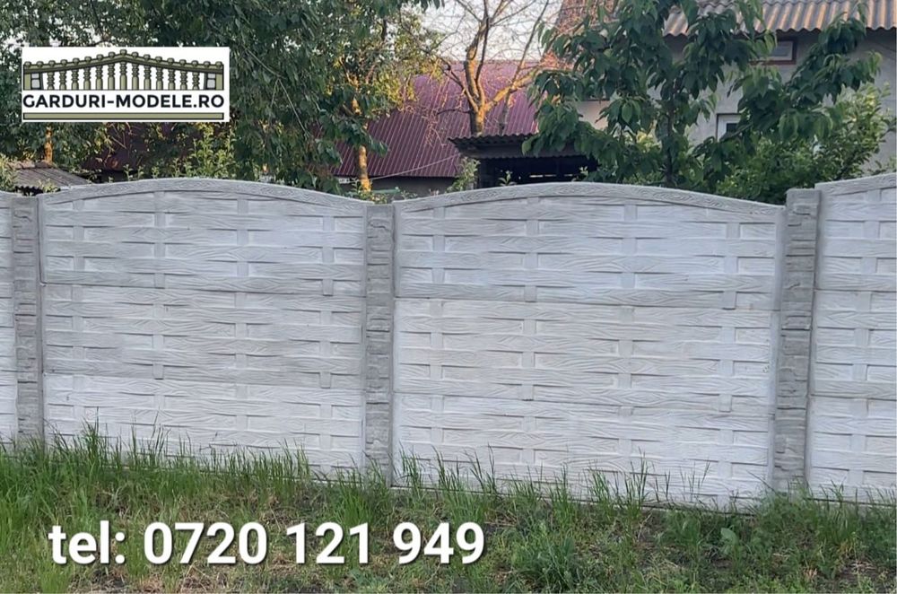 Gard beton din placi la alegere din cea mai diversa oferta