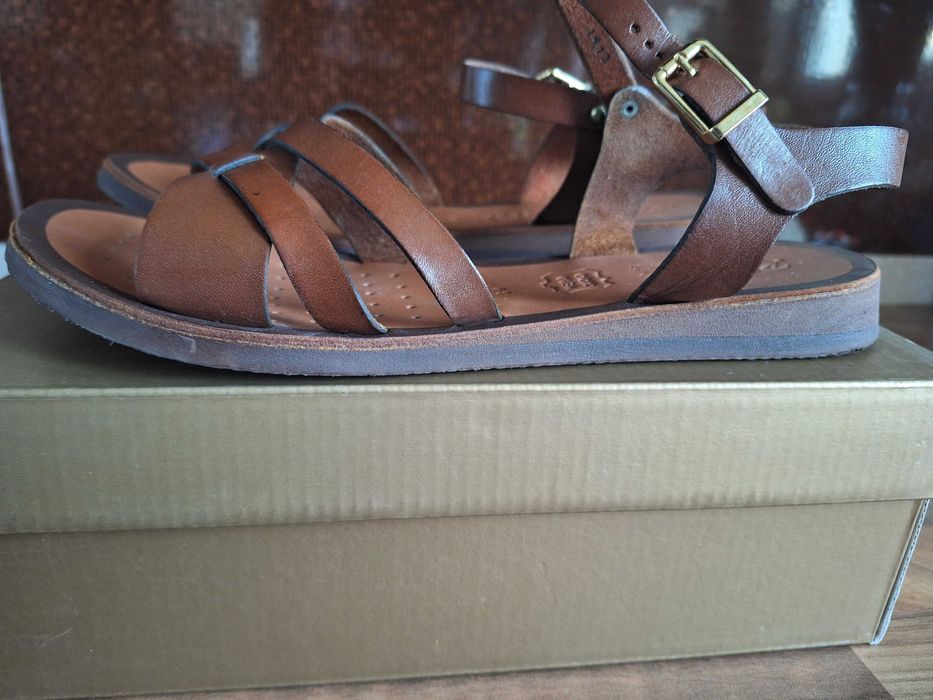 sandale piele maro