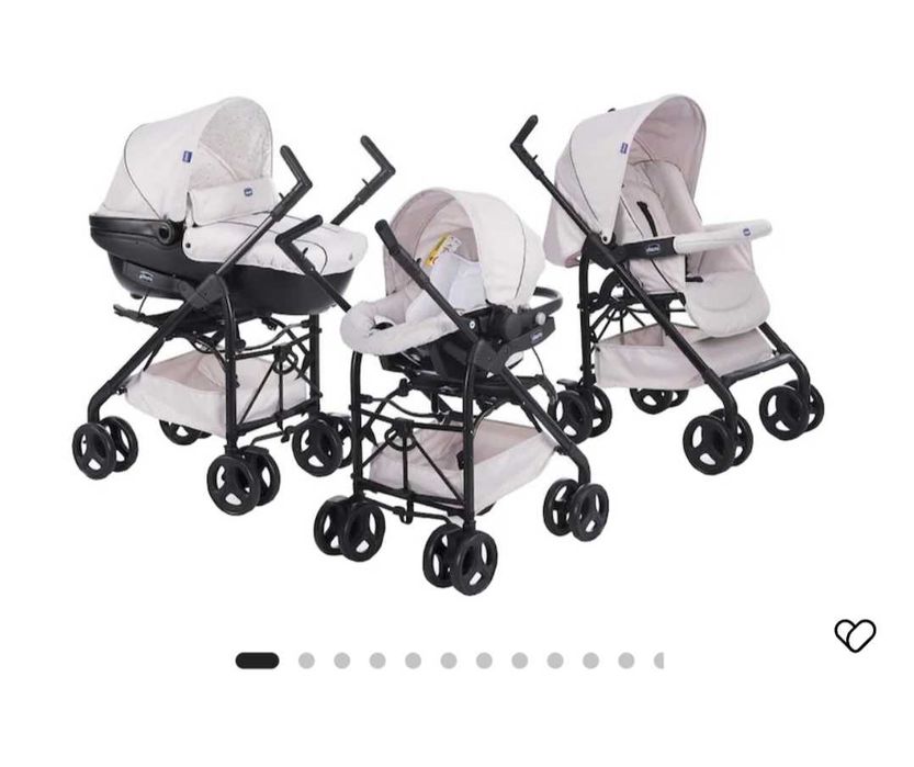 Бебешка количка Chicco trio с кош за новородено