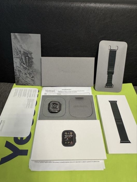 ***КАТО НОВ 49mm Apple watch Ultra 2 Гаранция Yettel 2026г. Black