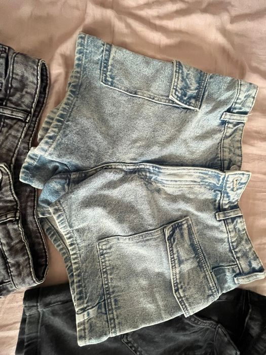 Pantaloni scurti de blugi + fusta, marimea 152 / 158, XS / 32