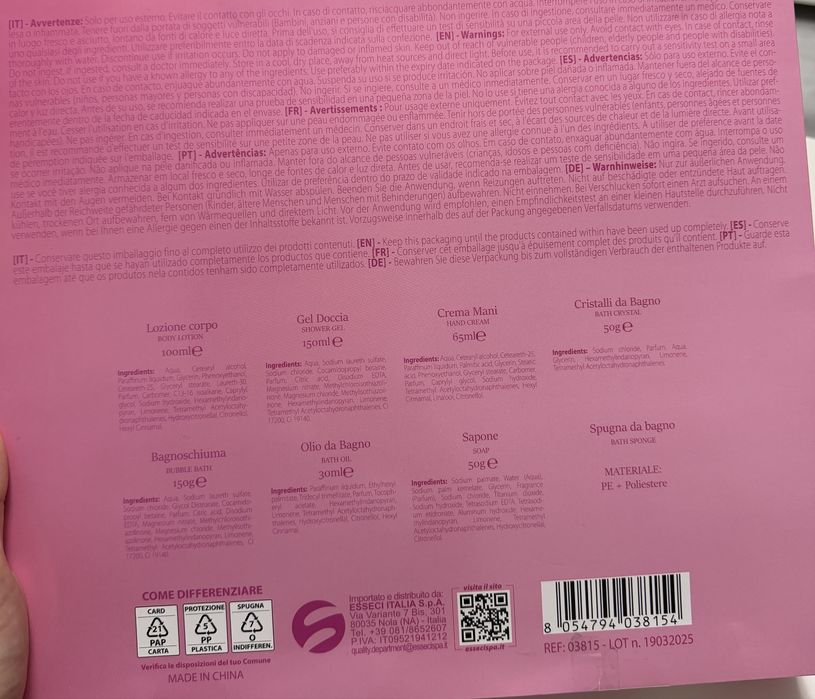 Set produse cosmetice Setablu, nou, sigilat