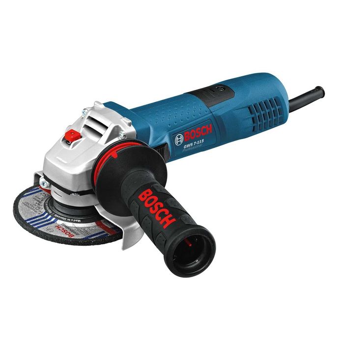 ПРОМО Нов 2г Гаранция Ъглошлайф BOSCH GWS 7-115 E, 720W, ф115мм (0601388203), Champion-мотор, Директно охлаждане