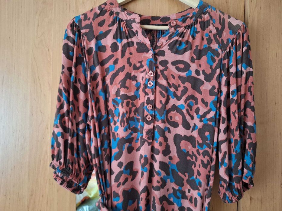 Rochie Next mărimea 12 (40) animal print roșu/albastru