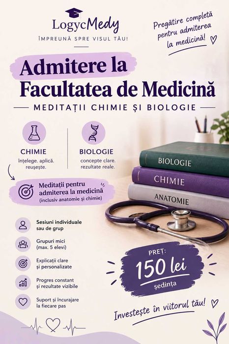 Meditații la chimie și anatomie pentru admiterea la medicină