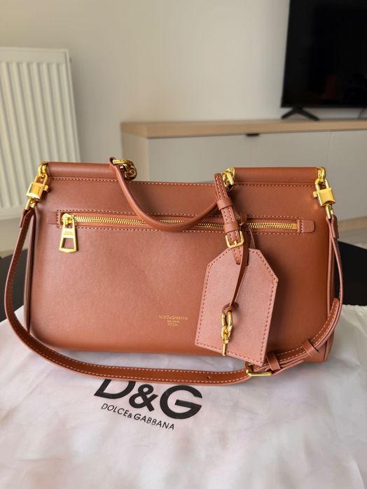 Geantă D&G elegantă damă maro – model clasic