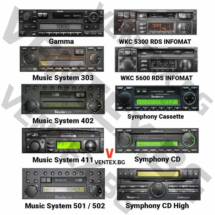 WEFA чейнджър Bluetooth за Skoda Octavia, Fabia, Superb от 2003 - 2008