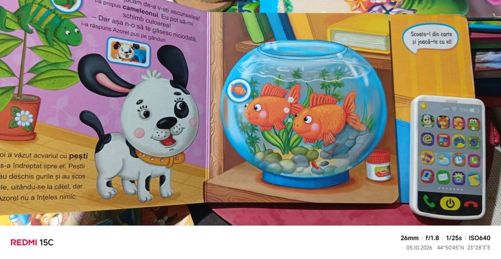 Lot doua carti si ore si interactive" Bebe smartphone"