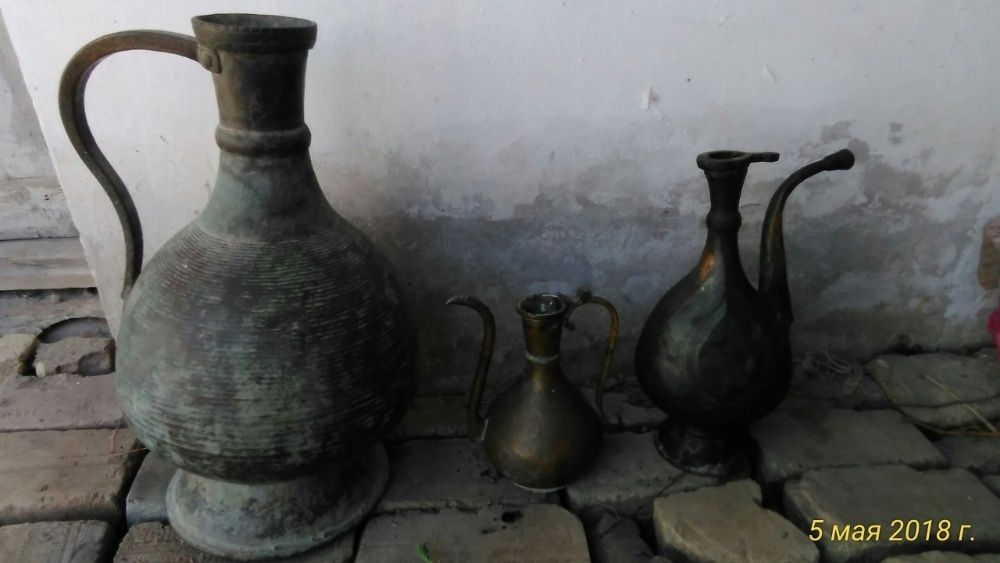 Антиквариат 100-летный човгум из чистой меди работа Хивинских мастеров