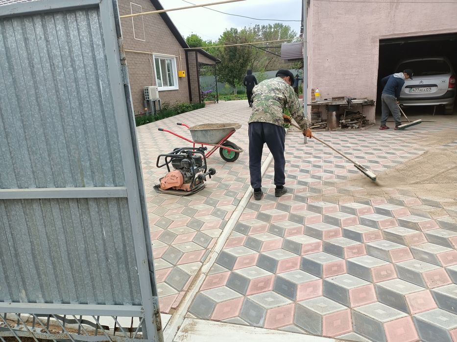 Укладка брусчатки