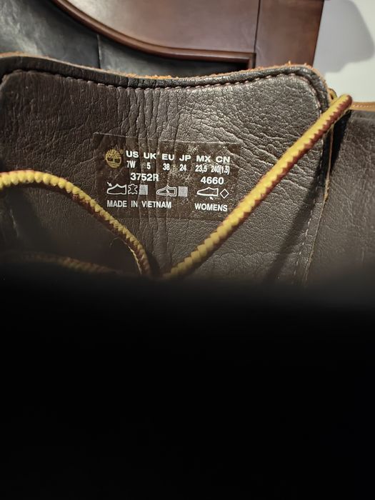 Ghete Timberland W Prem 14in Wht piele Nubuck bej mustar maro camel