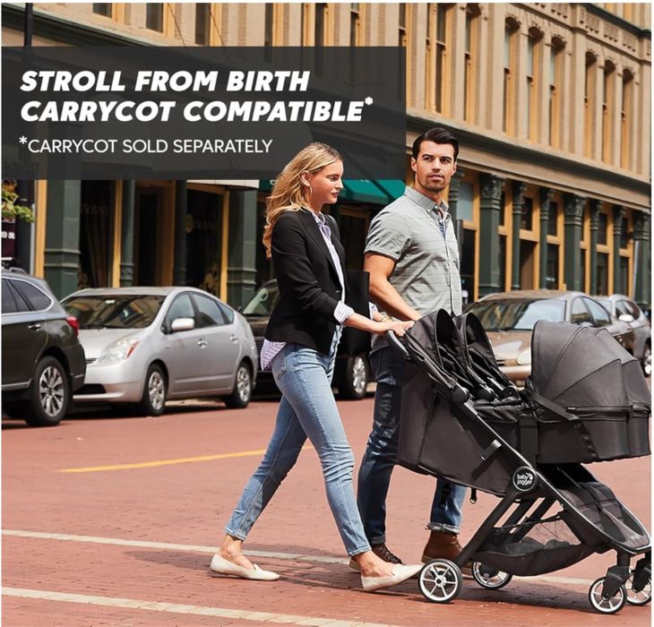 Carucior gemeni Baby Jogger City Tour 2 Double Twin - pliabil, landouri incluse