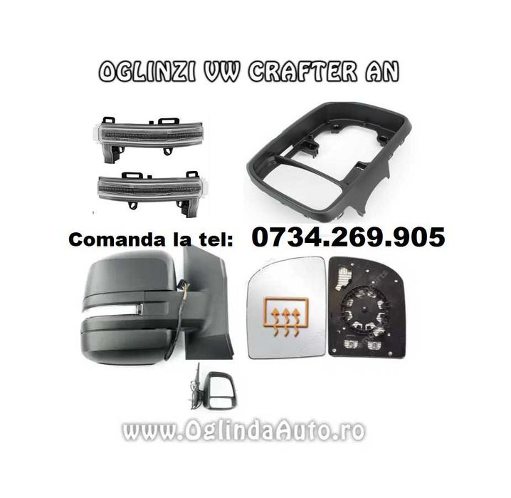 Oglinda VW CRAFTER oglinzi complete sau componente st / dr 2016-2025
